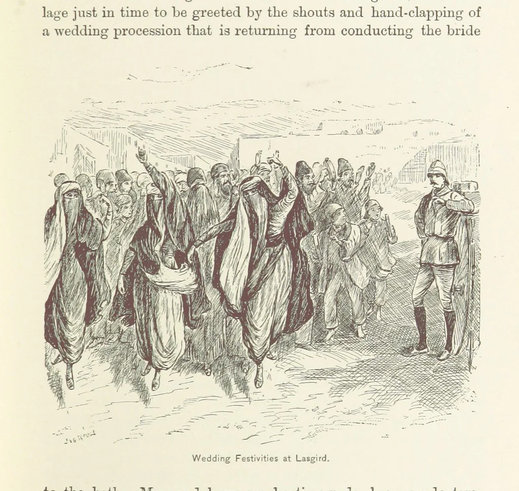 An illustration from Around the World on a Bicycle ... From Teheran to Yokohama. With ... illustrations, 1888, leaf 63
