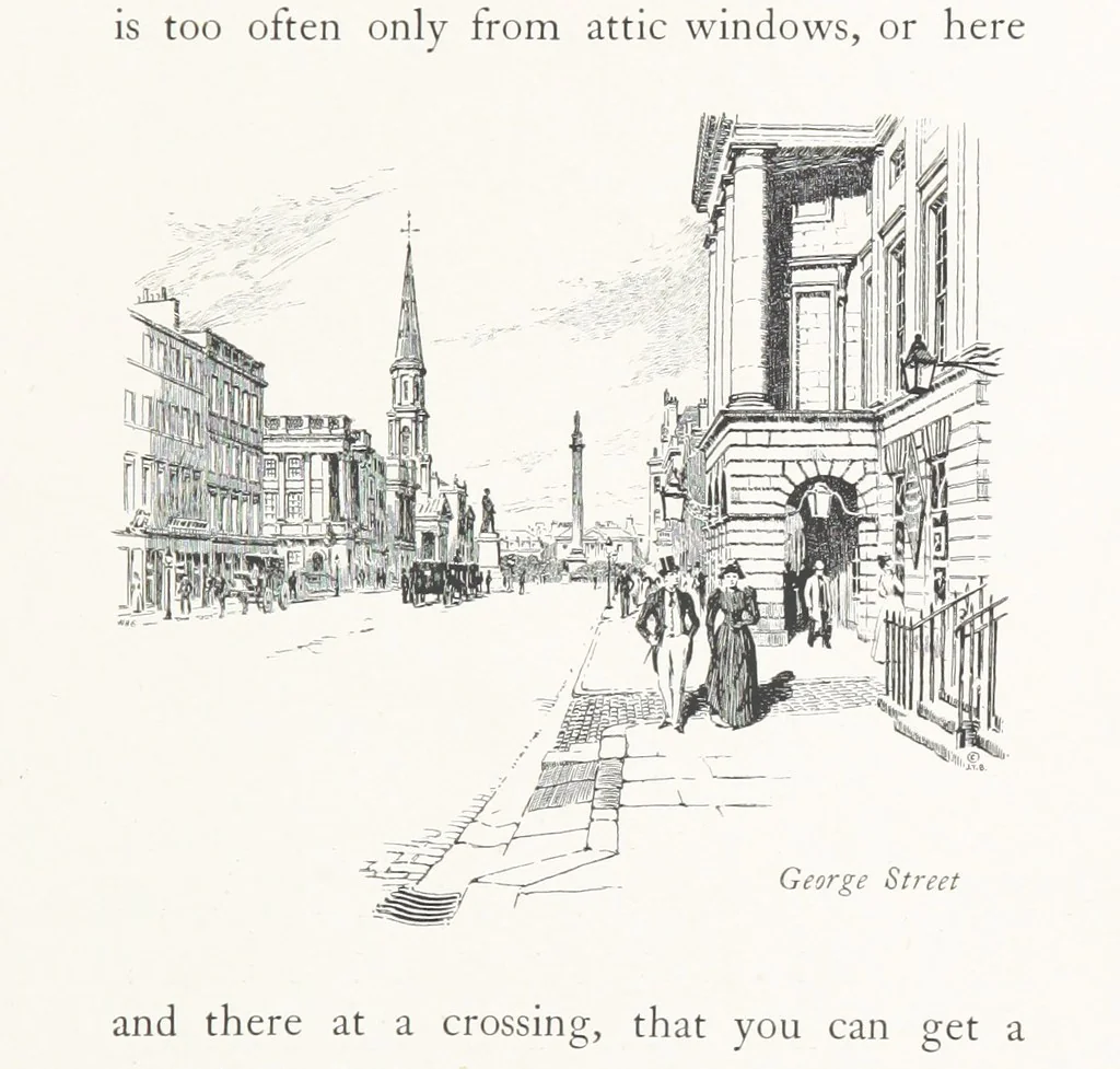 An illustration from Edinburgh. Picturesque Notes ... With etchings by A. Brunet-Debaines from drawings by S. Bough ... and W. E. Lockhart, etc, 1896, leaf 143