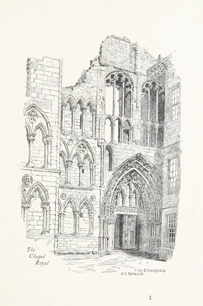 An illustration from Edinburgh. Picturesque Notes ... With etchings by A. Brunet-Debaines from drawings by S. Bough ... and W. E. Lockhart, etc, 1896, leaf 171