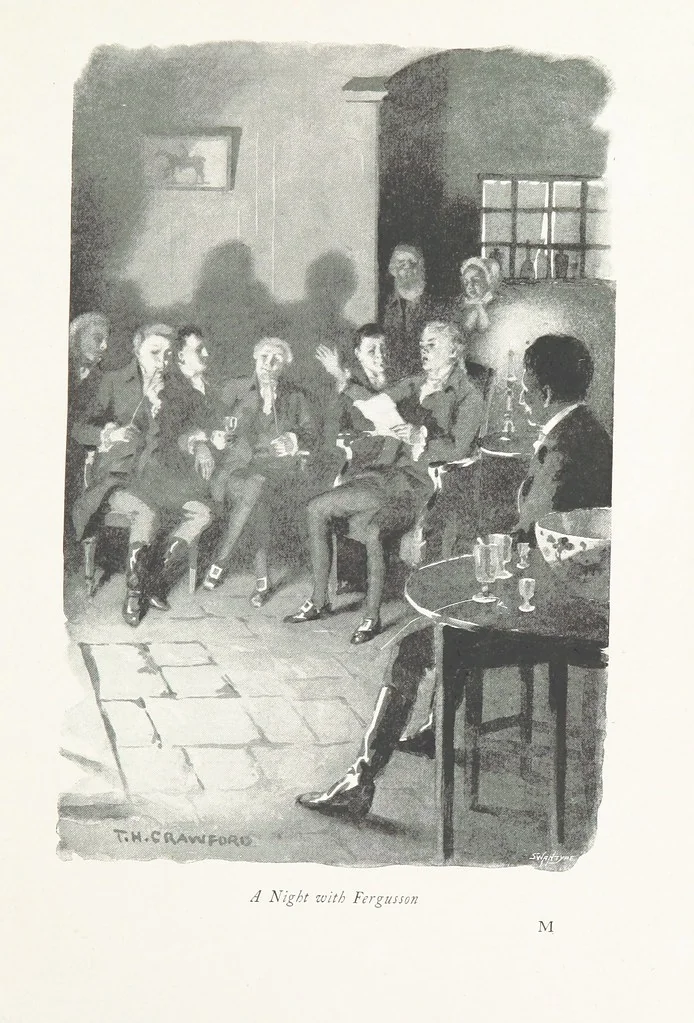 An illustration from Edinburgh. Picturesque Notes ... With etchings by A. Brunet-Debaines from drawings by S. Bough ... and W. E. Lockhart, etc, 1896, leaf 189
