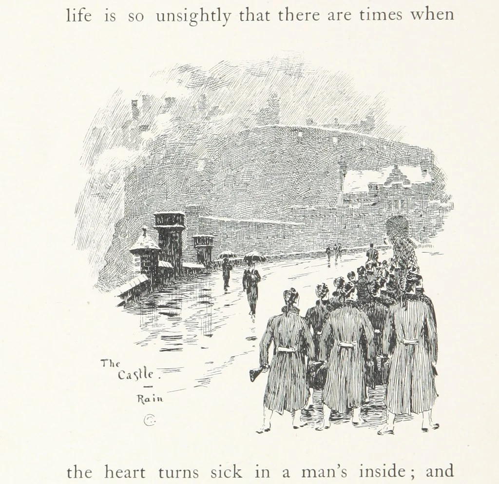 An illustration from Edinburgh. Picturesque Notes ... With etchings by A. Brunet-Debaines from drawings by S. Bough ... and W. E. Lockhart, etc, 1896, leaf 192