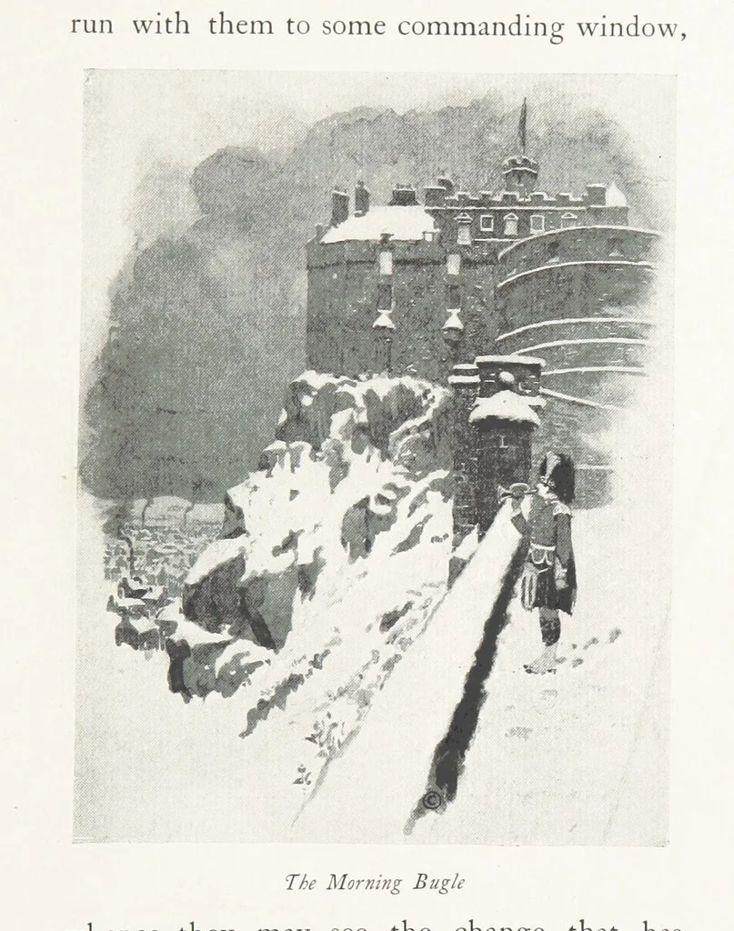 An illustration from Edinburgh. Picturesque Notes ... With etchings by A. Brunet-Debaines from drawings by S. Bough ... and W. E. Lockhart, etc, 1896, leaf 195