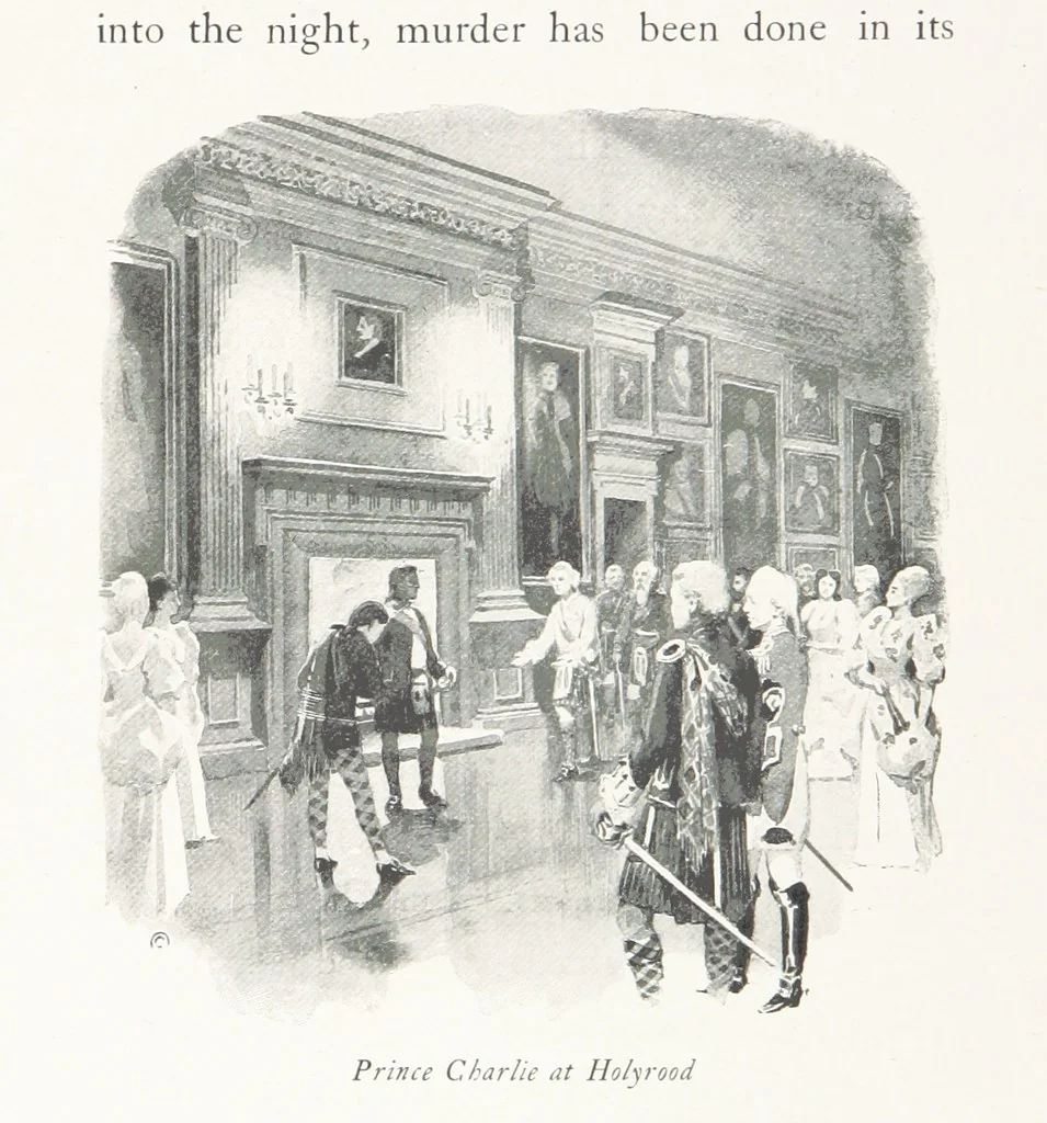 An illustration from Edinburgh. Picturesque Notes ... With etchings by A. Brunet-Debaines from drawings by S. Bough ... and W. E. Lockhart, etc, 1896, leaf 20