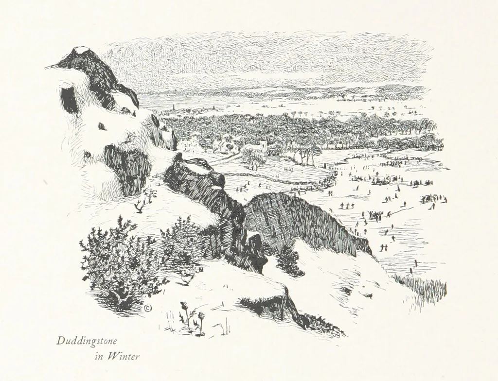 An illustration from Edinburgh. Picturesque Notes ... With etchings by A. Brunet-Debaines from drawings by S. Bough ... and W. E. Lockhart, etc, 1896, leaf 202