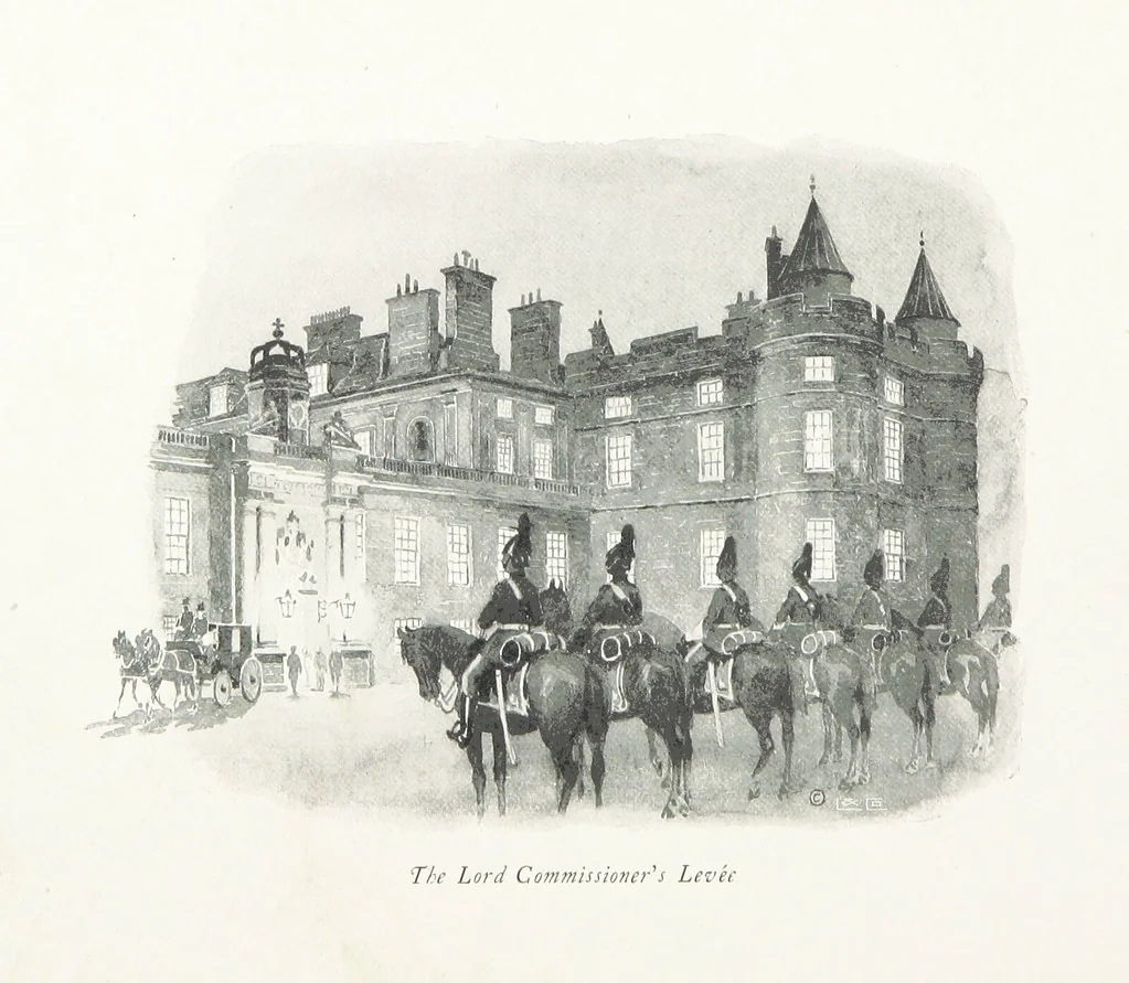 An illustration from Edinburgh. Picturesque Notes ... With etchings by A. Brunet-Debaines from drawings by S. Bough ... and W. E. Lockhart, etc, 1896, leaf 22