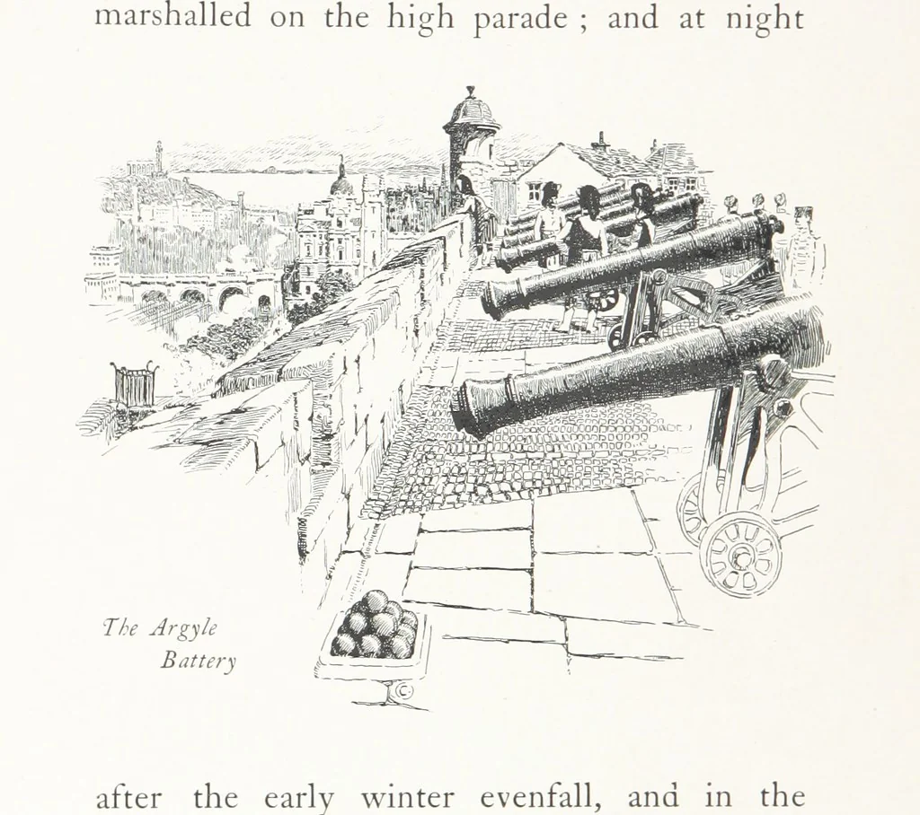 An illustration from Edinburgh. Picturesque Notes ... With etchings by A. Brunet-Debaines from drawings by S. Bough ... and W. E. Lockhart, etc, 1896, leaf 24