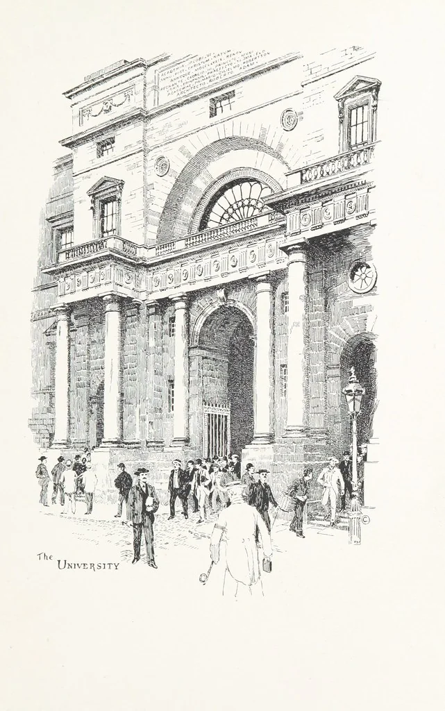 An illustration from Edinburgh. Picturesque Notes ... With etchings by A. Brunet-Debaines from drawings by S. Bough ... and W. E. Lockhart, etc, 1896, leaf 27