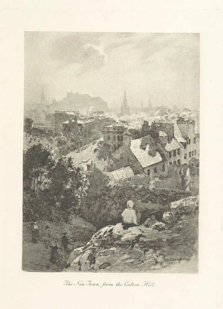 An illustration from Edinburgh. Picturesque Notes ... With etchings by A. Brunet-Debaines from drawings by S. Bough ... and W. E. Lockhart, etc, 1896, leaf 31