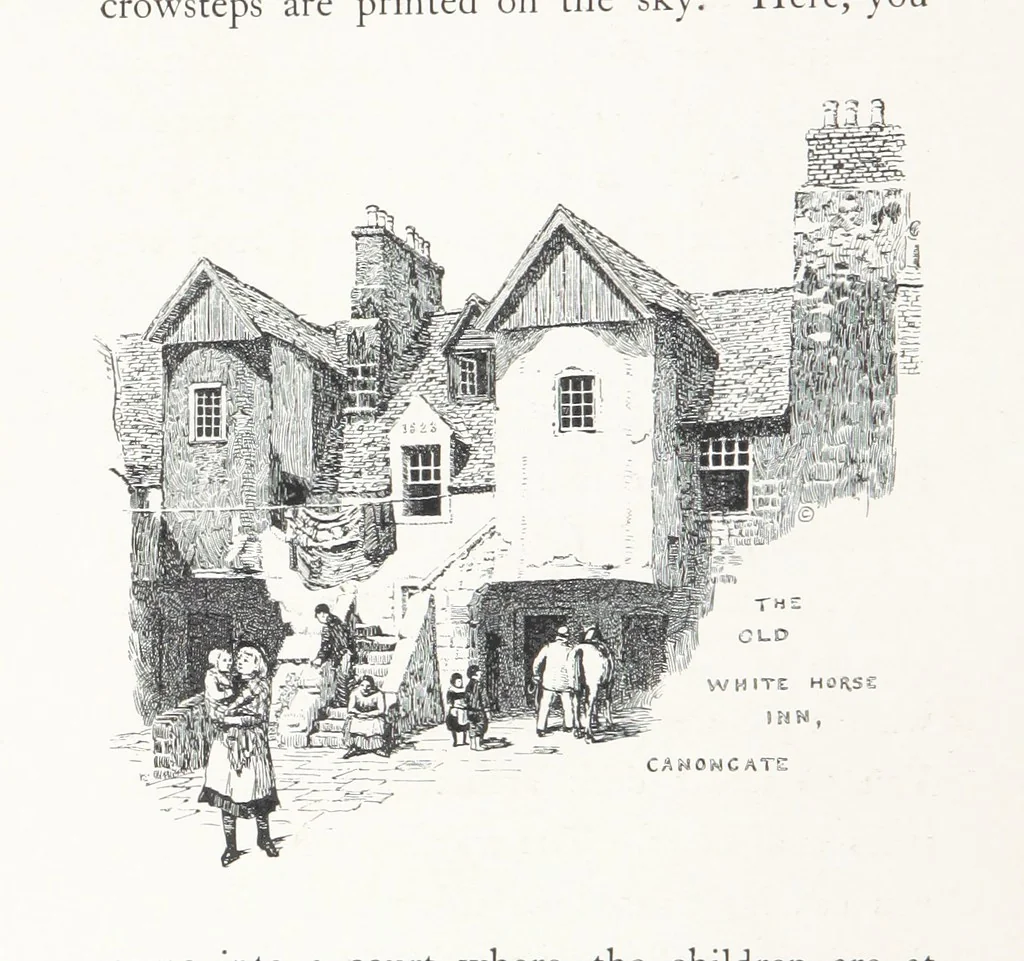 An illustration from Edinburgh. Picturesque Notes ... With etchings by A. Brunet-Debaines from drawings by S. Bough ... and W. E. Lockhart, etc, 1896, leaf 52