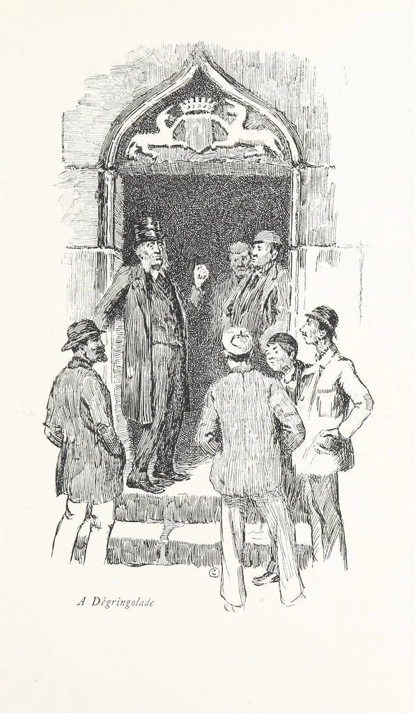 An illustration from Edinburgh. Picturesque Notes ... With etchings by A. Brunet-Debaines from drawings by S. Bough ... and W. E. Lockhart, etc, 1896, leaf 61