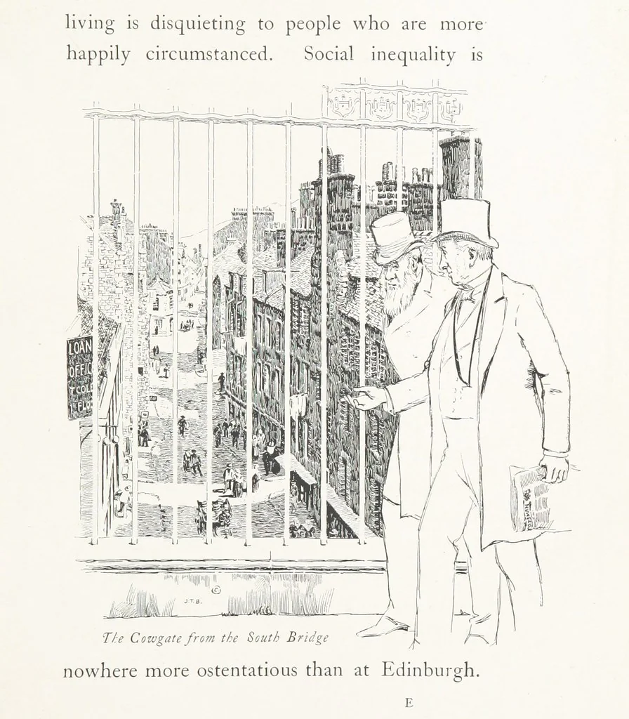 An illustration from Edinburgh. Picturesque Notes ... With etchings by A. Brunet-Debaines from drawings by S. Bough ... and W. E. Lockhart, etc, 1896, leaf 67