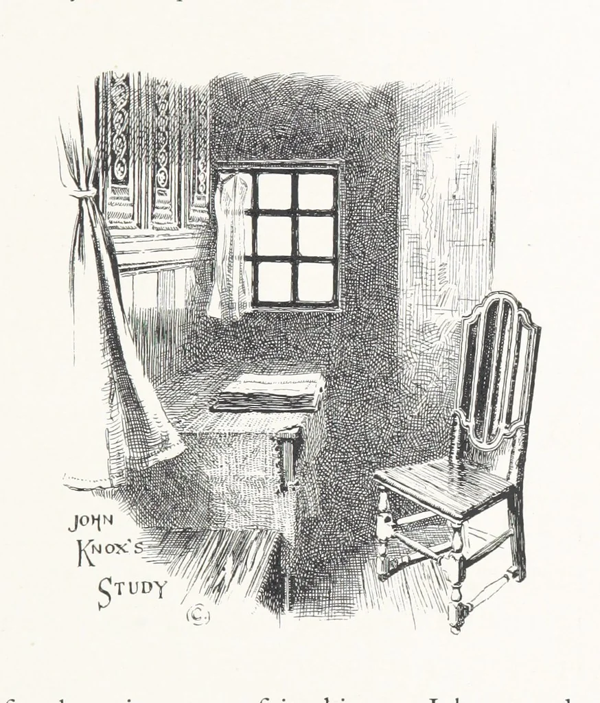 An illustration from Edinburgh. Picturesque Notes ... With etchings by A. Brunet-Debaines from drawings by S. Bough ... and W. E. Lockhart, etc, 1896, leaf 77