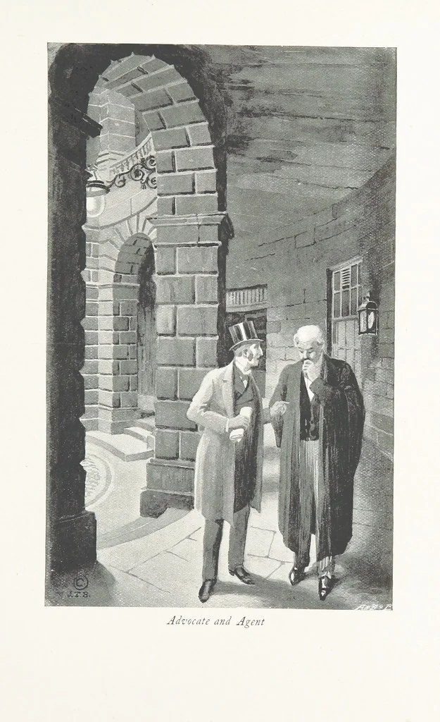 An illustration from Edinburgh. Picturesque Notes ... With etchings by A. Brunet-Debaines from drawings by S. Bough ... and W. E. Lockhart, etc, 1896, leaf 83