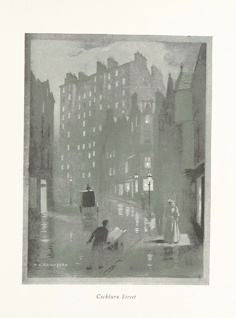An illustration from Edinburgh. Picturesque Notes ... With etchings by A. Brunet-Debaines from drawings by S. Bough ... and W. E. Lockhart, etc, 1896, leaf 99