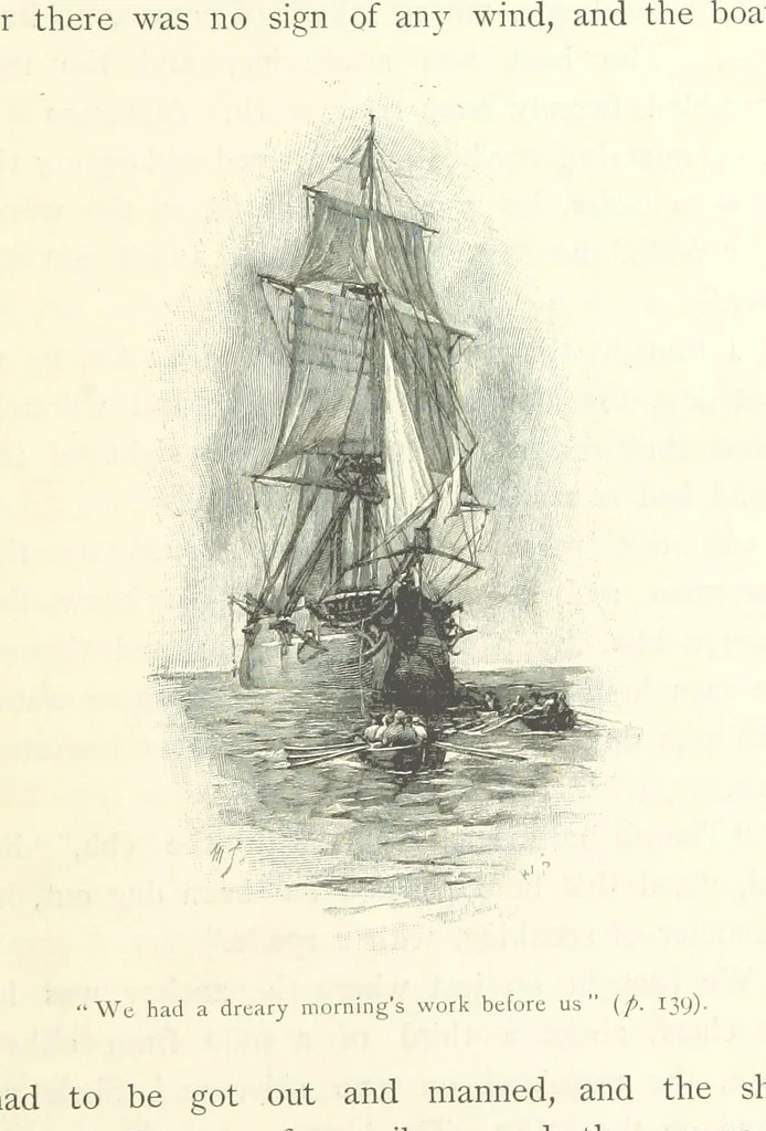 An illustration from Treasure Island ... New edition, with original illustrations by Wal Paget, 1899, leaf 159