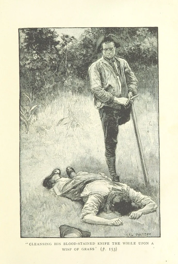 An illustration from Treasure Island ... New edition, with original illustrations by Wal Paget, 1899, leaf 175