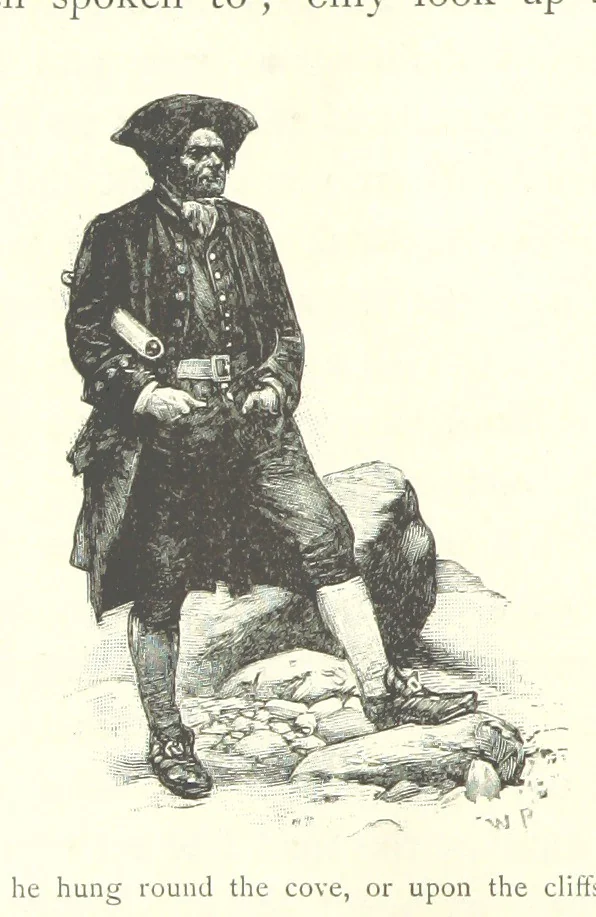 An illustration from Treasure Island ... New edition, with original illustrations by Wal Paget, 1899, leaf 24