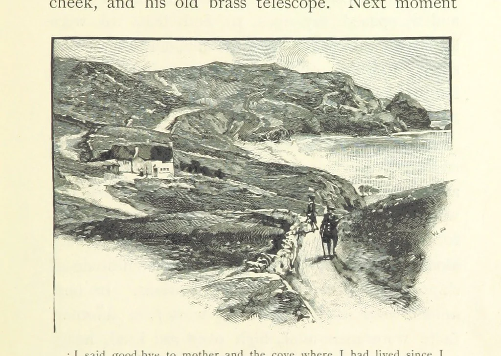 An illustration from Treasure Island ... New edition, with original illustrations by Wal Paget, 1899, leaf 99