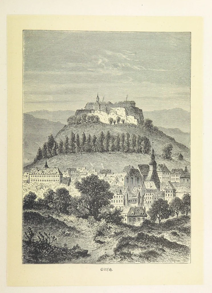 An illustration from Bilder aus Elsass Lothringen. Original-Zeichnungen von R. Assmus ... Schilderungen von K. S, 1876, leaf 101