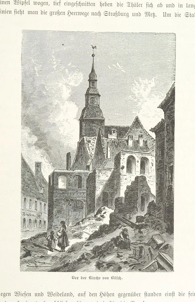 An illustration from Bilder aus Elsass Lothringen. Original-Zeichnungen von R. Assmus ... Schilderungen von K. S, 1876, leaf 103