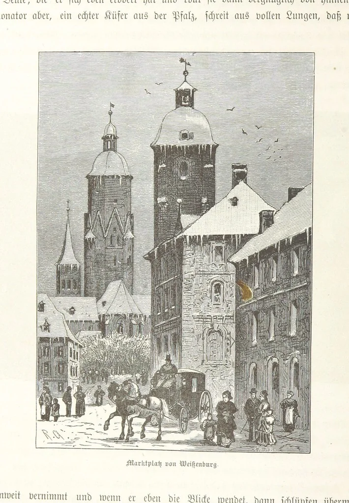 An illustration from Bilder aus Elsass Lothringen. Original-Zeichnungen von R. Assmus ... Schilderungen von K. S, 1876, leaf 140