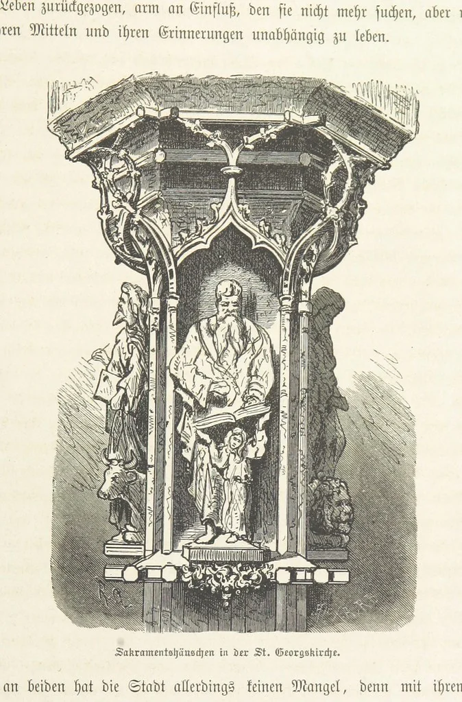 An illustration from Bilder aus Elsass Lothringen. Original-Zeichnungen von R. Assmus ... Schilderungen von K. S, 1876, leaf 153