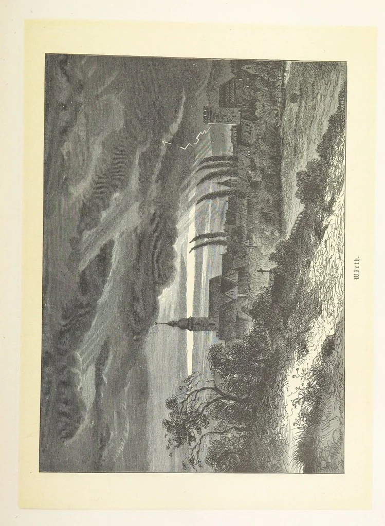 An illustration from Bilder aus Elsass Lothringen. Original-Zeichnungen von R. Assmus ... Schilderungen von K. S, 1876, leaf 161
