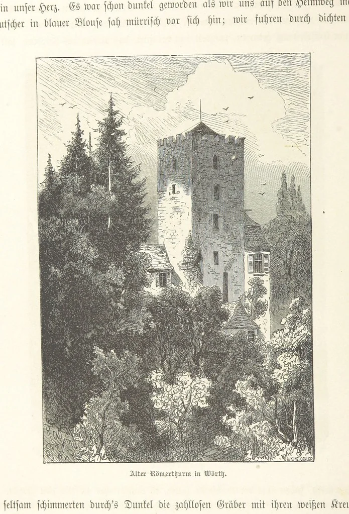 An illustration from Bilder aus Elsass Lothringen. Original-Zeichnungen von R. Assmus ... Schilderungen von K. S, 1876, leaf 166
