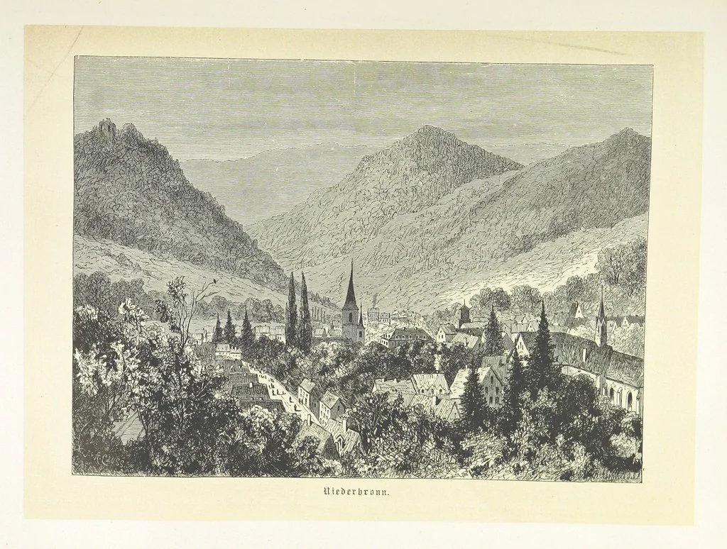 An illustration from Bilder aus Elsass Lothringen. Original-Zeichnungen von R. Assmus ... Schilderungen von K. S, 1876, leaf 171
