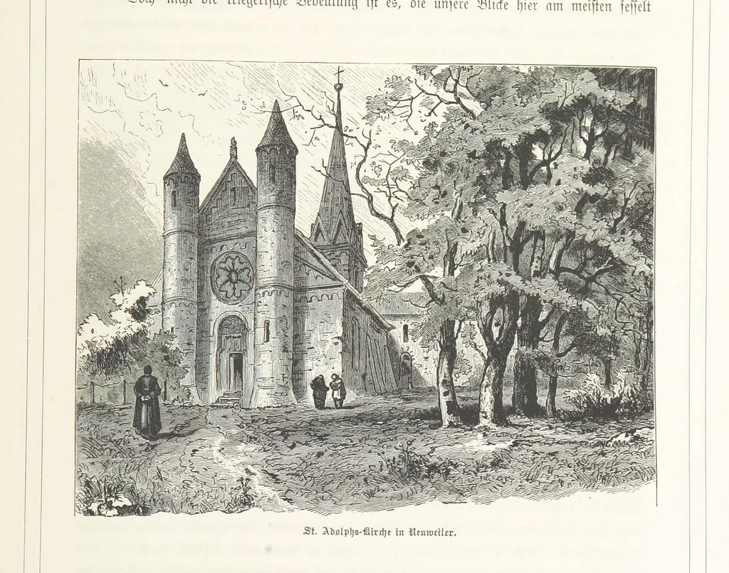 An illustration from Bilder aus Elsass Lothringen. Original-Zeichnungen von R. Assmus ... Schilderungen von K. S, 1876, leaf 183