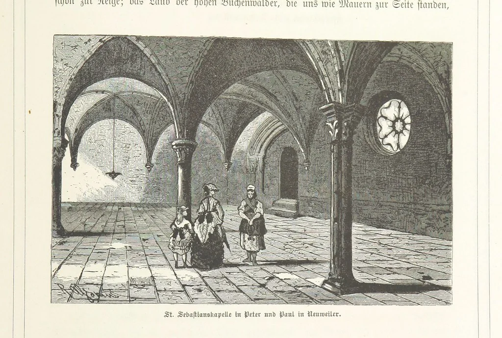 An illustration from Bilder aus Elsass Lothringen. Original-Zeichnungen von R. Assmus ... Schilderungen von K. S, 1876, leaf 185