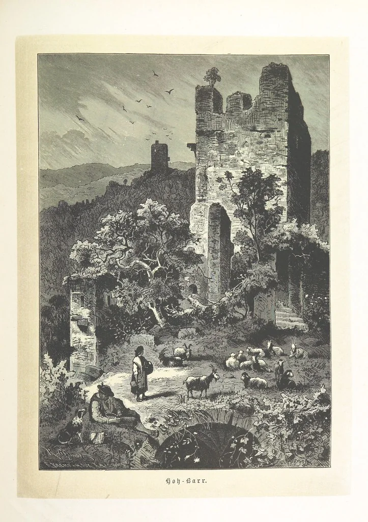 An illustration from Bilder aus Elsass Lothringen. Original-Zeichnungen von R. Assmus ... Schilderungen von K. S, 1876, leaf 201