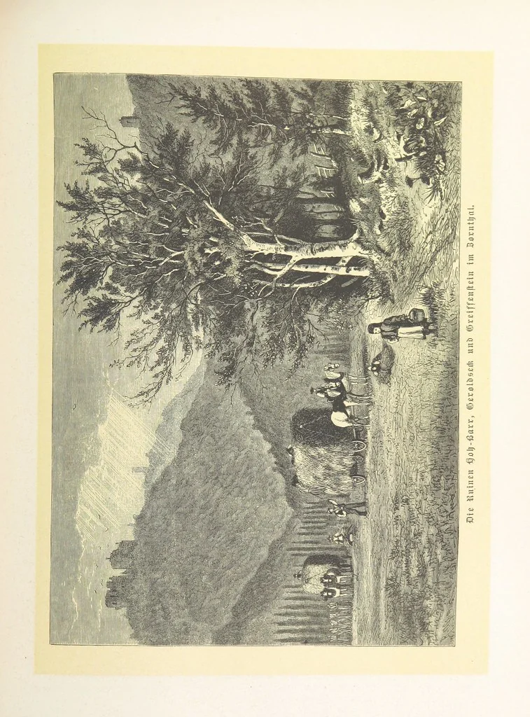 An illustration from Bilder aus Elsass Lothringen. Original-Zeichnungen von R. Assmus ... Schilderungen von K. S, 1876, leaf 213