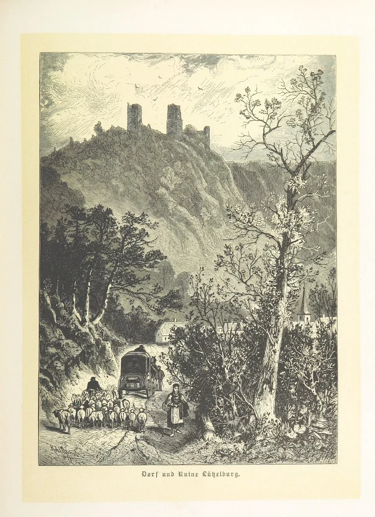 An illustration from Bilder aus Elsass Lothringen. Original-Zeichnungen von R. Assmus ... Schilderungen von K. S, 1876, leaf 225