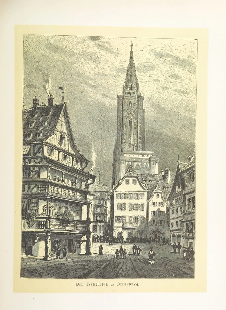 An illustration from Bilder aus Elsass Lothringen. Original-Zeichnungen von R. Assmus ... Schilderungen von K. S, 1876, leaf 229