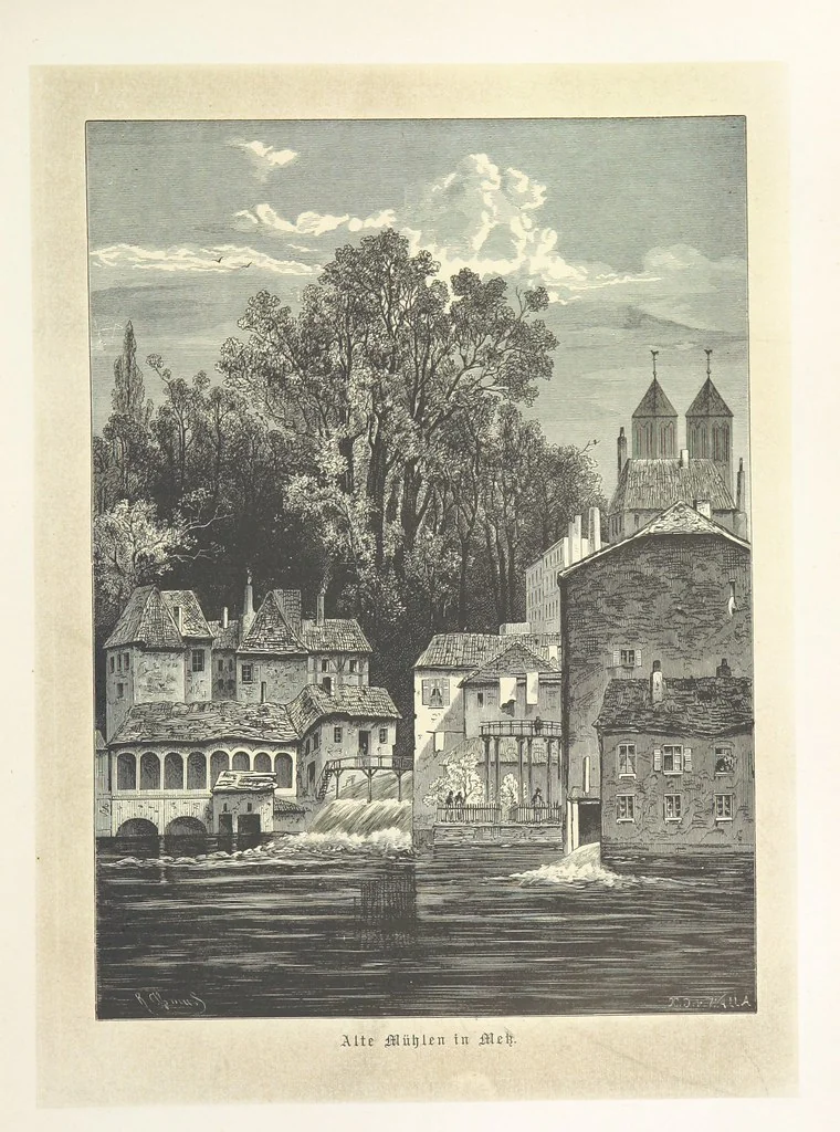 An illustration from Bilder aus Elsass Lothringen. Original-Zeichnungen von R. Assmus ... Schilderungen von K. S, 1876, leaf 23