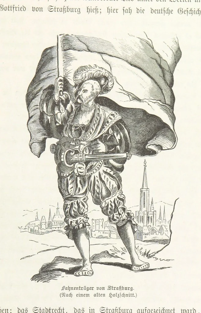An illustration from Bilder aus Elsass Lothringen. Original-Zeichnungen von R. Assmus ... Schilderungen von K. S, 1876, leaf 233