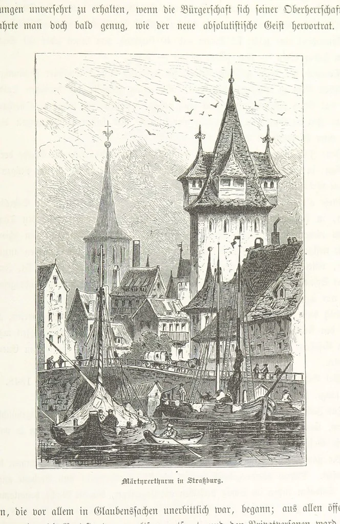An illustration from Bilder aus Elsass Lothringen. Original-Zeichnungen von R. Assmus ... Schilderungen von K. S, 1876, leaf 243