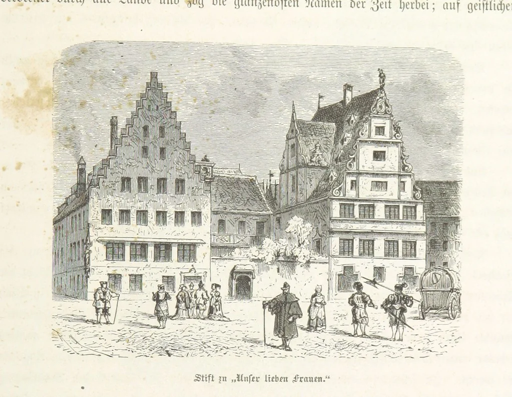 An illustration from Bilder aus Elsass Lothringen. Original-Zeichnungen von R. Assmus ... Schilderungen von K. S, 1876, leaf 275