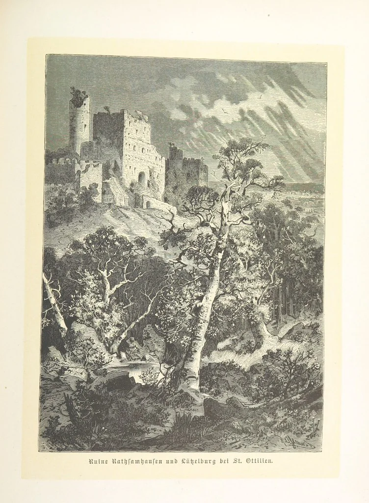 An illustration from Bilder aus Elsass Lothringen. Original-Zeichnungen von R. Assmus ... Schilderungen von K. S, 1876, leaf 317