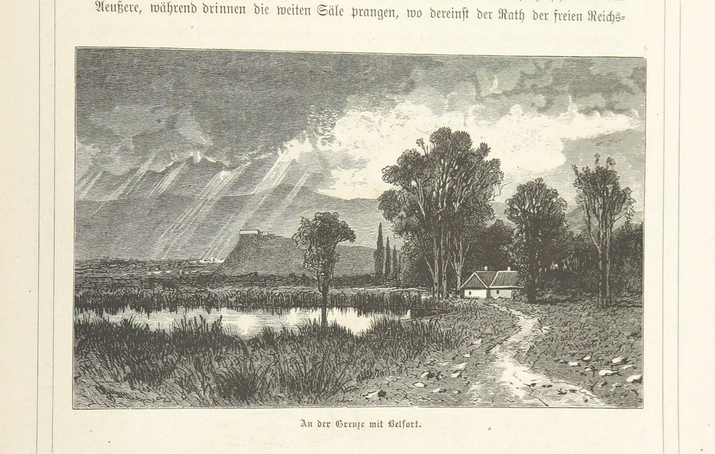 An illustration from Bilder aus Elsass Lothringen. Original-Zeichnungen von R. Assmus ... Schilderungen von K. S, 1876, leaf 371