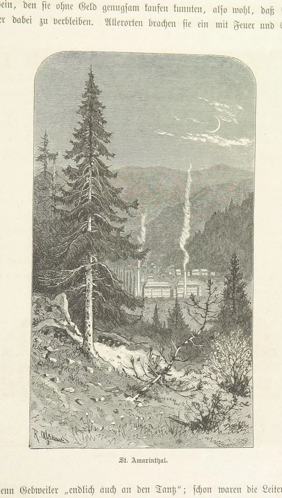 An illustration from Bilder aus Elsass Lothringen. Original-Zeichnungen von R. Assmus ... Schilderungen von K. S, 1876, leaf 377