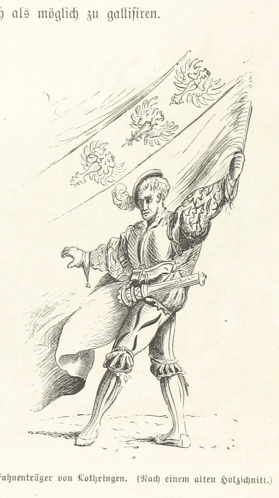 An illustration from Bilder aus Elsass Lothringen. Original-Zeichnungen von R. Assmus ... Schilderungen von K. S, 1876, leaf 40