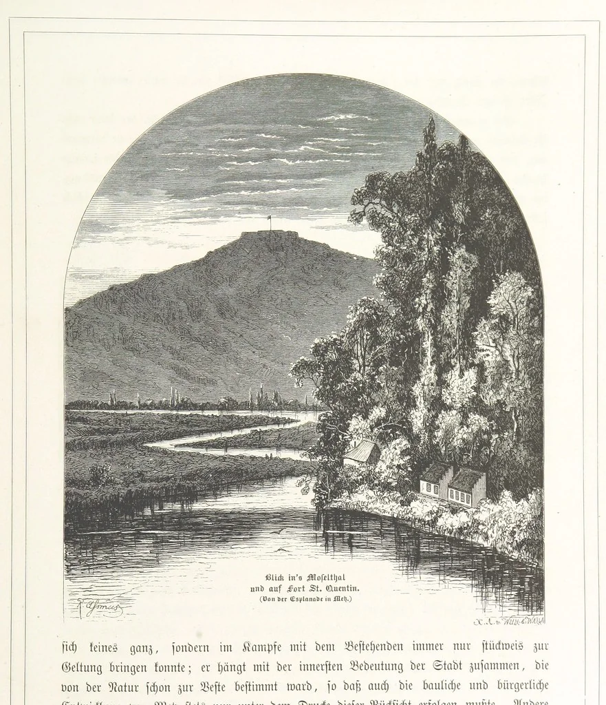 An illustration from Bilder aus Elsass Lothringen. Original-Zeichnungen von R. Assmus ... Schilderungen von K. S, 1876, leaf 47