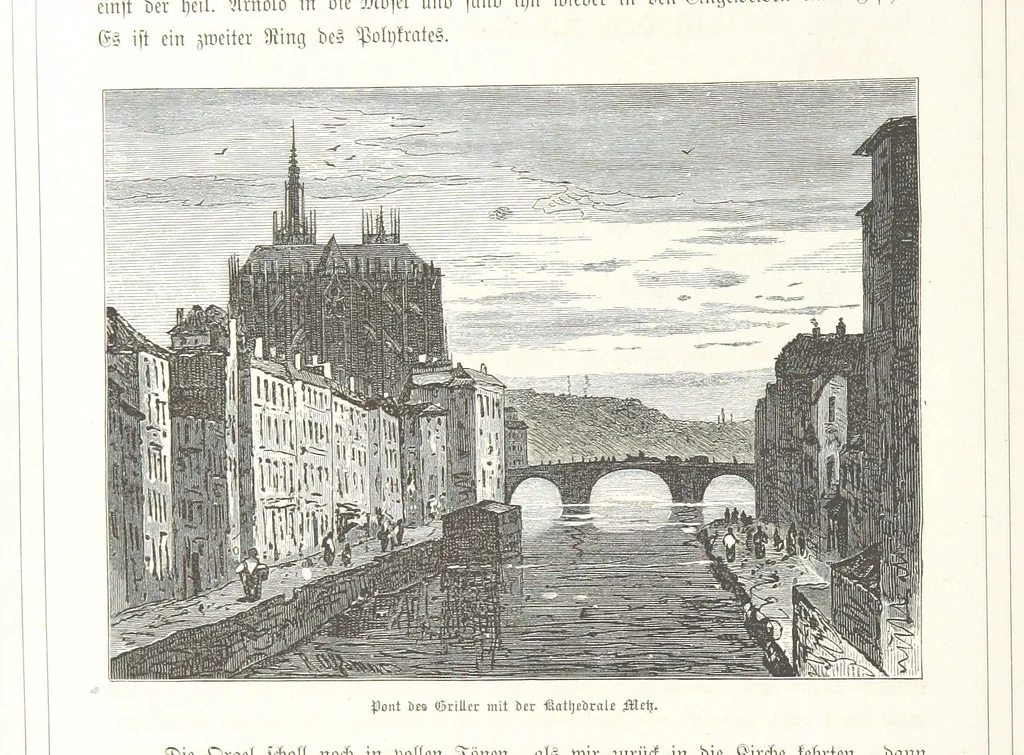 An illustration from Bilder aus Elsass Lothringen. Original-Zeichnungen von R. Assmus ... Schilderungen von K. S, 1876, leaf 50