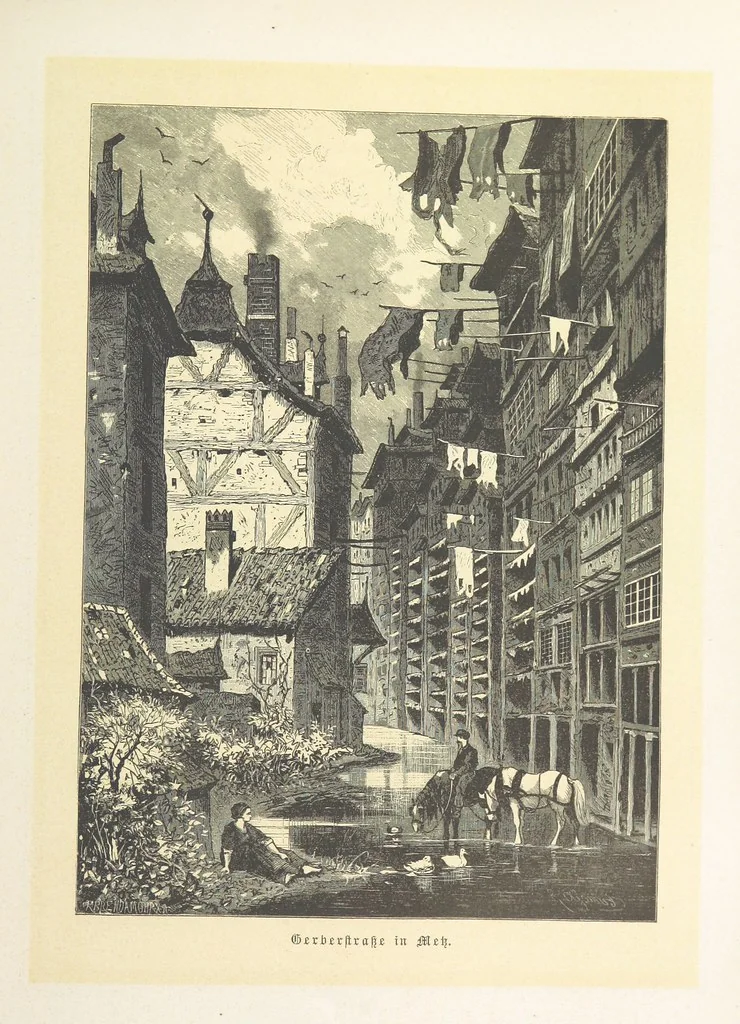 An illustration from Bilder aus Elsass Lothringen. Original-Zeichnungen von R. Assmus ... Schilderungen von K. S, 1876, leaf 59