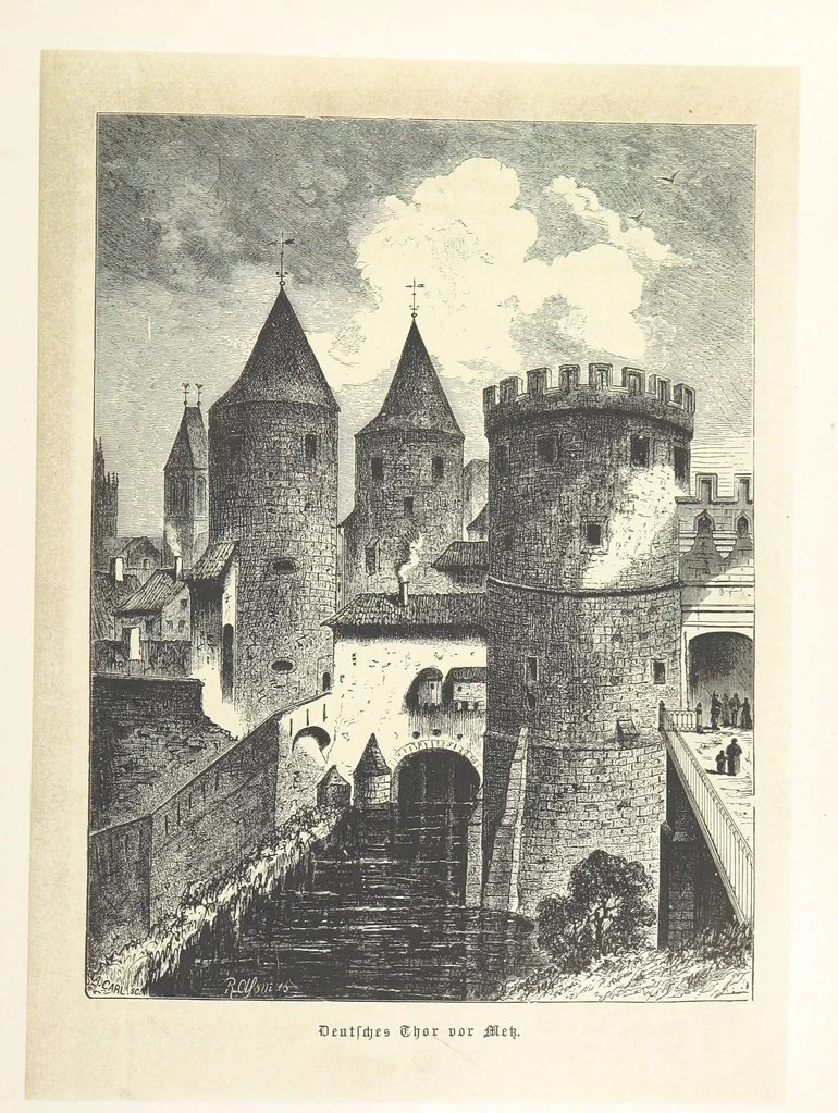An illustration from Bilder aus Elsass Lothringen. Original-Zeichnungen von R. Assmus ... Schilderungen von K. S, 1876, leaf 65