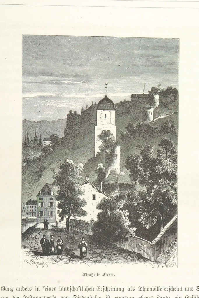 An illustration from Bilder aus Elsass Lothringen. Original-Zeichnungen von R. Assmus ... Schilderungen von K. S, 1876, leaf 89