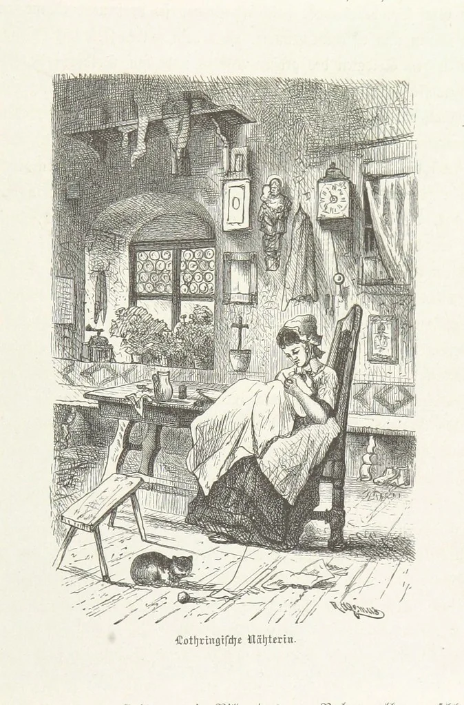 An illustration from Bilder aus Elsass Lothringen. Original-Zeichnungen von R. Assmus ... Schilderungen von K. S, 1876, leaf 97