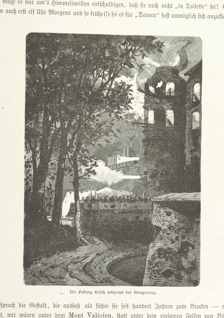An illustration from Bilder aus Elsass Lothringen. Original-Zeichnungen von R. Assmus ... Schilderungen von K. S, 1876, leaf 99